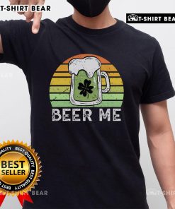 Alt Text: Vintage green Top Beer Me Saint Patrick's Day retro t-shirt design featuring a festive beer graphic.