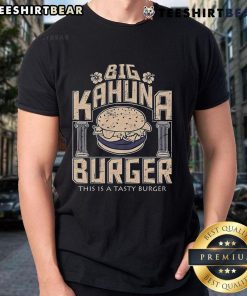 Top Big Kahuna Burger T-shirt featuring a delicious burger graphic, perfect for fans of tasty burgers and casual wear.