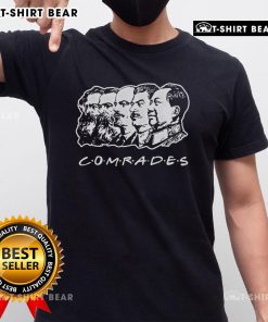Top Communist Comrades Friends T-Shirt featuring iconic Communist Party leaders in a bold design for enthusiasts.