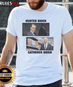 Top Hunter Biden Gatherer Biden T-Shirt featuring bold graphics and a stylish design for fans of Biden merchandise.