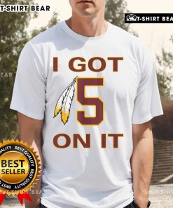 Top I Got 5 On It Native American T-Shirt featuring vibrant graphic design and cultural elements.