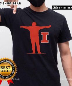 Top Illinois football coach sign t-shirt featuring bold graphics and team colors, perfect for fans and supporters.