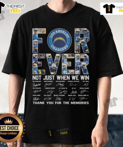 Top Los Angeles Chargers Forever T-Shirt 2025, celebrating memories and team spirit, perfect for fans.