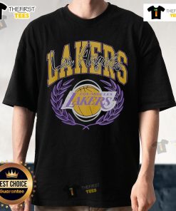 Top Los Angeles Lakers Mitchell & Ness NBA x Michelob Ultra Rewind T-Shirt featuring vibrant team colors and stylish design.