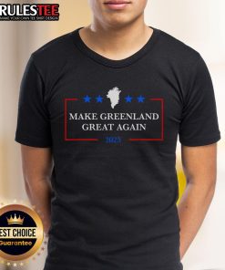 Top Make Greenland Great Again Act USA 51st State Greenland T-Shirt featuring a bold patriotic design and vibrant colors.
