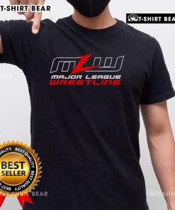 Alt Text: Top Mlw Major League Wrestling T-Shirt featuring bold logo and stylish design for wrestling fans.