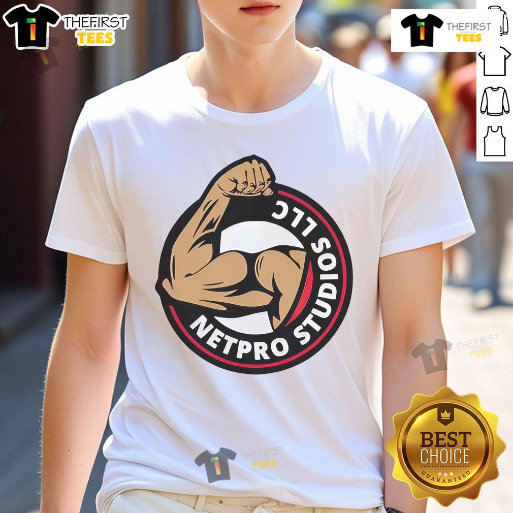 Top Netpro Studios Llc Logo T Shirt Top Netpro Studios LLC logo t-shirt featuring a vibrant design and comfortable fit, perfect for fans and brand enthusiasts.