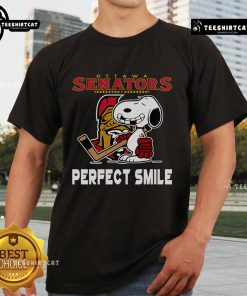Top NHL New York Rangers Snoopy Perfect Smile t-shirt featuring Peanuts Movie design for hockey fans.