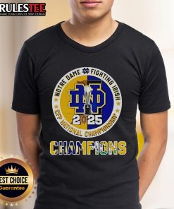 Top Notre Dame Fighting Irish CFP National Championship 2025 T-shirt featuring bold team graphics and vibrant colors.