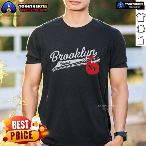 Alt Text: Top Retro Brooklyn Bums New York Baseball T-Shirt featuring vintage design and classic team colors.