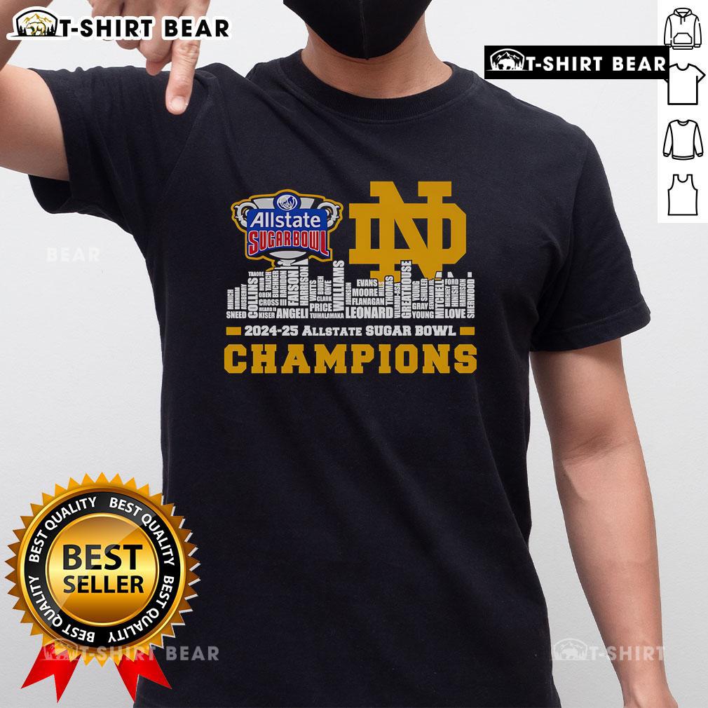 Top Skyline 2024-25 Allstate Sugar Bowl Champions Notre Dame Fighting Irish T-Shirt Top Skyline 2024-25 Allstate Sugar Bowl Champions Notre Dame Fighting Irish T-Shirt featuring team logo and vibrant design.