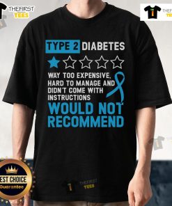 Top Type 2 Diabetes T2D Warrior T-Shirt promoting diabetes awareness with bold graphics and empowering message.