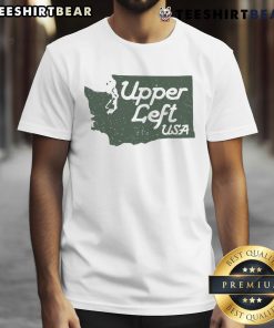 Top Upper Left USA PNW Pacific Northwest T-Shirt featuring a stylish design representing the Pacific Northwest region.