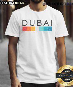 Top vintage Dubai UAE retro T-shirt featuring classic design elements celebrating the city's rich culture and history.