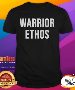 Top Warrior Ethos T-Shirt featuring a bold design and inspiring message for strength and resilience.
