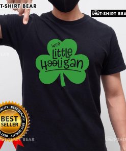 Top Wee Little Hooligan St. Patrick's Day T-Shirt featuring playful green design and festive graphics for holiday celebrations.