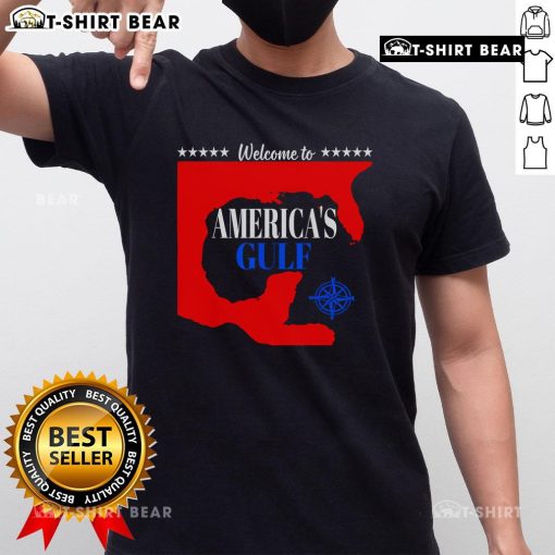 Top Welcome To America's Gulf T-Shirt featuring vibrant graphics and coastal designs, perfect for beach lovers.