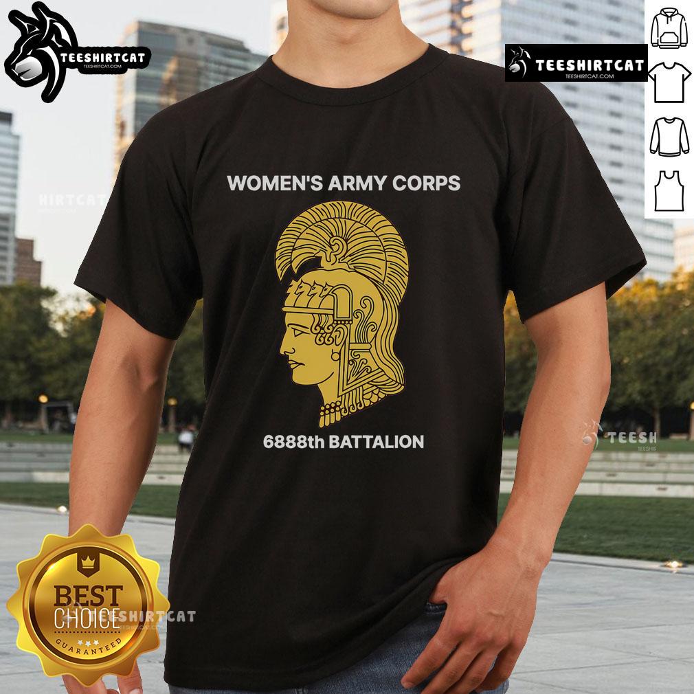 Top Women'S Army Corps 6888Th Battalion T Shirt Top Women's Army Corps 6888th Battalion T-Shirt featuring a vintage design celebrating women's military service.