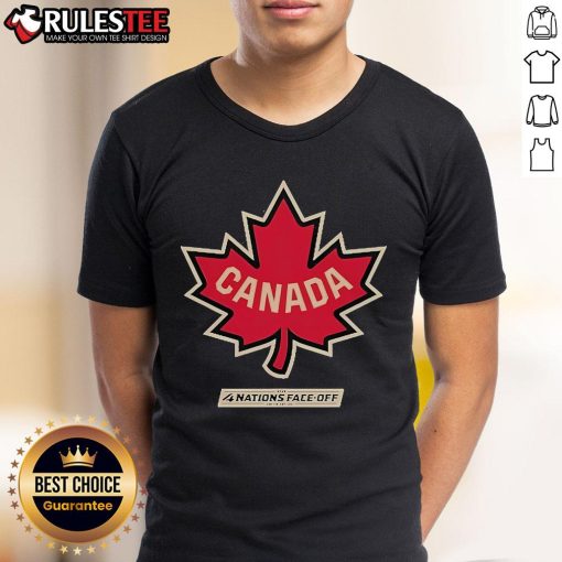 Awesome Canada Levelwear 2025 4 Nations Face-Off Zane T-Shirt featuring vibrant design and comfortable fit for fans.