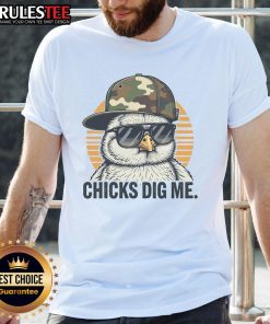 Awesome Chicks Dig Me Easter T-Shirt featuring colorful graphics and playful design for festive celebrations.