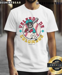 Alt Text: Columbus Clippers Skeleton Veleros Guy batting t-shirt design featuring vibrant graphics and team spirit.