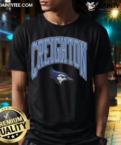 Awesome Creighton Blue Jays Walk T-Shirt featuring vibrant team colors and logo, perfect for fans and casual wear.