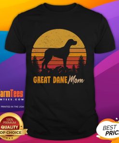 Awesome Great Dane Mom Vintage Retro Dog T-Shirt featuring a stylish design celebrating Great Dane pet ownership.