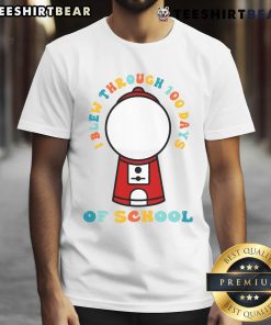 Alt Text: Awesome I Blew Through 100 Days Of School Gumball Machine 100Th Day T-Shirt design featuring colorful gumballs.
