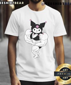 Awesome Kuromi Sanrio Gym T-Shirt featuring a cute Kuromi design, perfect for fans of Sanrio and stylish workout wear.