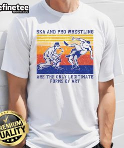Awesome Ska and Pro Wrestling vintage T-shirt featuring unique art design celebrating both cultures.