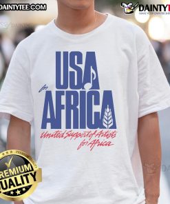 Awesome USA for Africa United Support Africa T-Shirt featuring a vibrant design promoting unity and support for Africa.
