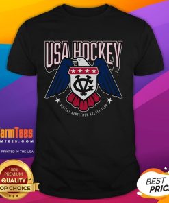Awesome USA Hockey Star-Spangled Violent Gentlemen Hockey Club T-Shirt featuring a bold graphic design and patriotic colors.