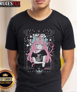 Alt Text: Cute Chibidoki Bashful Vtuber T-Shirt featuring adorable character design and vibrant colors for fans.
