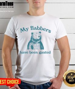 Alt Text: Cute My Flabbers Have Been Gasted Bear T-Shirt featuring an adorable bear graphic on a stylish tee.