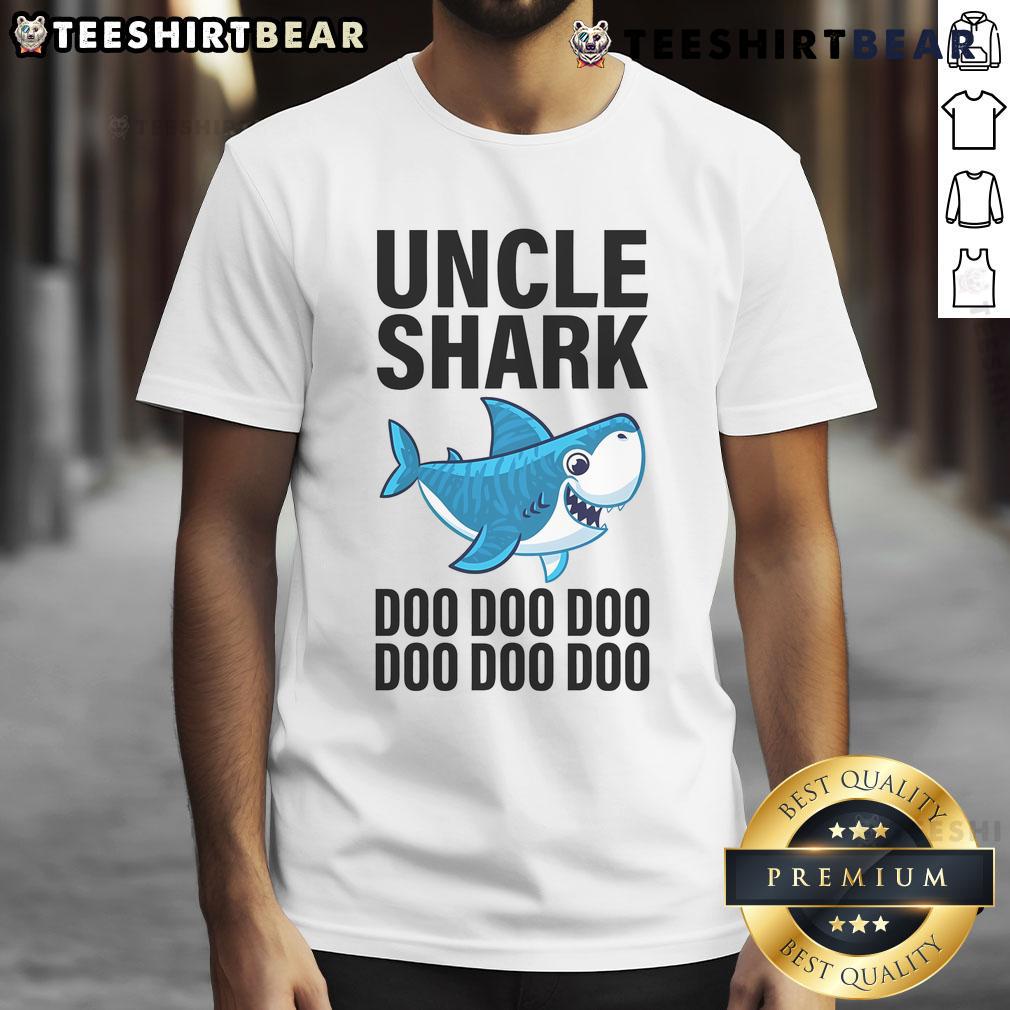Cute Uncle Shark Doo Doo Doo Matching Family T Shirt Matching family t-shirt featuring a cute Uncle Shark design with 'Doo Doo Doo' text for fun family gatherings.