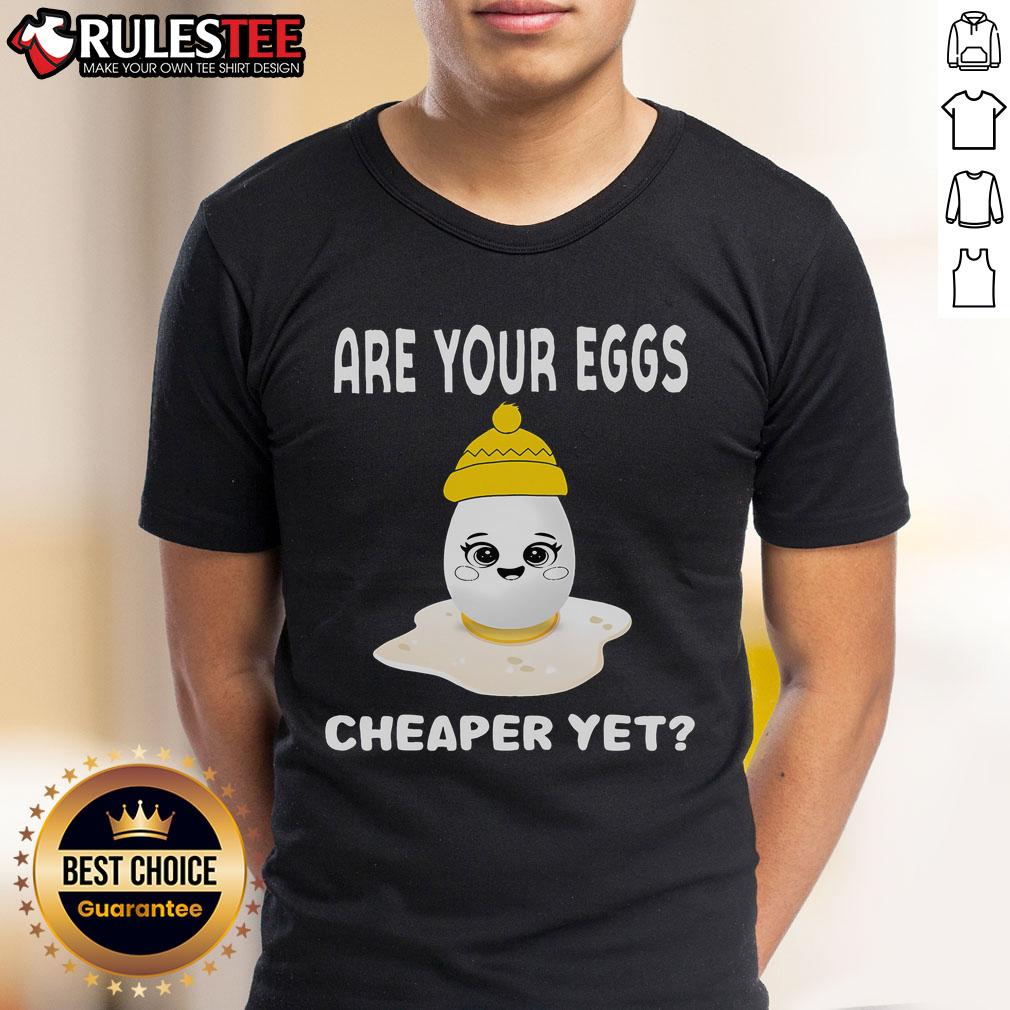 Funny Are Your Eggs Cheaper Yet Sarcastic Egg Beanie Hat T Shirt Funny 'Are Your Eggs Cheaper Yet' sarcastic egg beanie hat t-shirt design featuring a whimsical egg graphic.