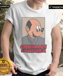 Funny Chairman Mouse Mao Zedong T-Shirt featuring a cartoon mouse in a Mao suit, perfect for humor and political satire.