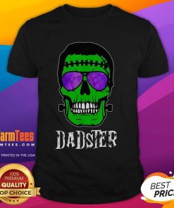 Funny Dadster Dad Monster Halloween Costume T-Shirt for fathers, featuring a playful monster design perfect for Halloween.