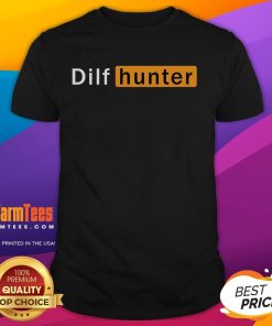 Funny Dilf Hunter Single Mom Adult Joke T-Shirt featuring humorous text and playful design for moms with a sense of humor.
