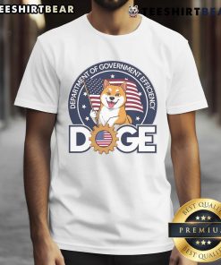 Funny Doge Crypto Meme T-Shirt featuring 'Department Of Government Efficiency' design, perfect for crypto enthusiasts.