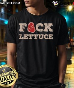 Funny Fck Lettuce Barbecue Meat T-Shirt featuring a barbecue master grilling meat, perfect for BBQ lovers and humor fans.