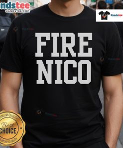 Funny Fire Nico T-Shirt featuring a vibrant design of a cartoon flame character, perfect for casual wear and humor lovers.