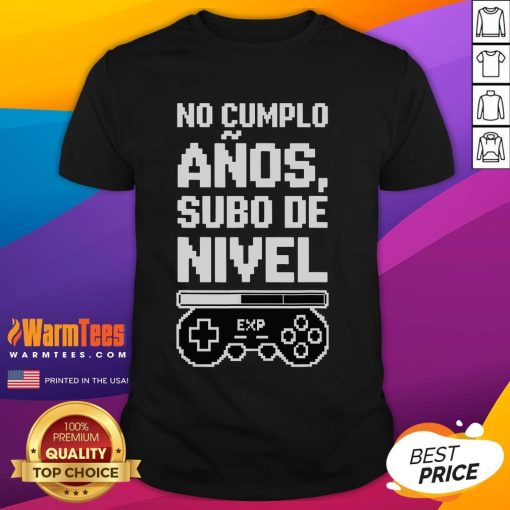 Funny 'I Am Not Years Old Level Up Gamer' T-Shirt featuring playful graphics for gaming enthusiasts. Perfect for any gamer!