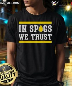 Funny KC In Spags We Trust T-Shirt featuring a humorous design perfect for fans and casual wear.