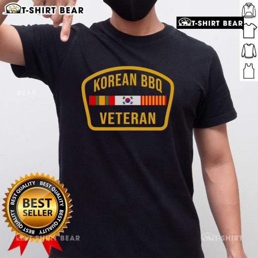 Funny Korean BBQ veteran food lover military t-shirt featuring humorous graphics and a playful design for BBQ enthusiasts.
