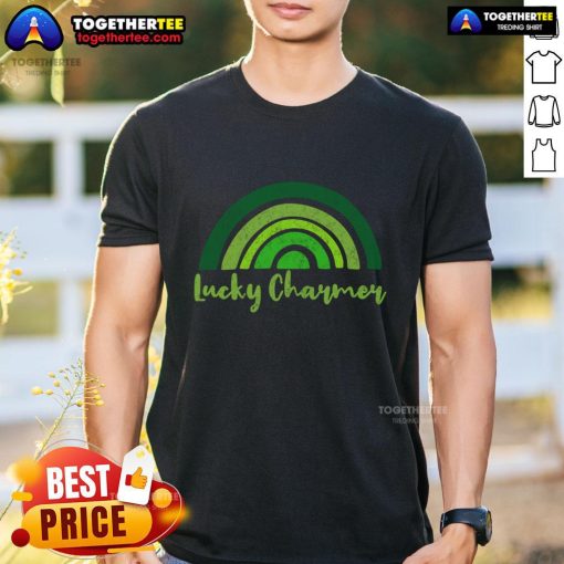 Funny Lucky Charmer St. Patrick's Day T-Shirt featuring a playful design perfect for celebrating Irish culture.