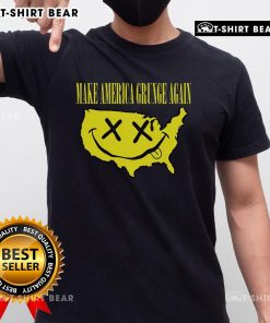 Alt Text: Funny Make America Grunge Again T-Shirt featuring a vintage-style graphic design in bold colors.