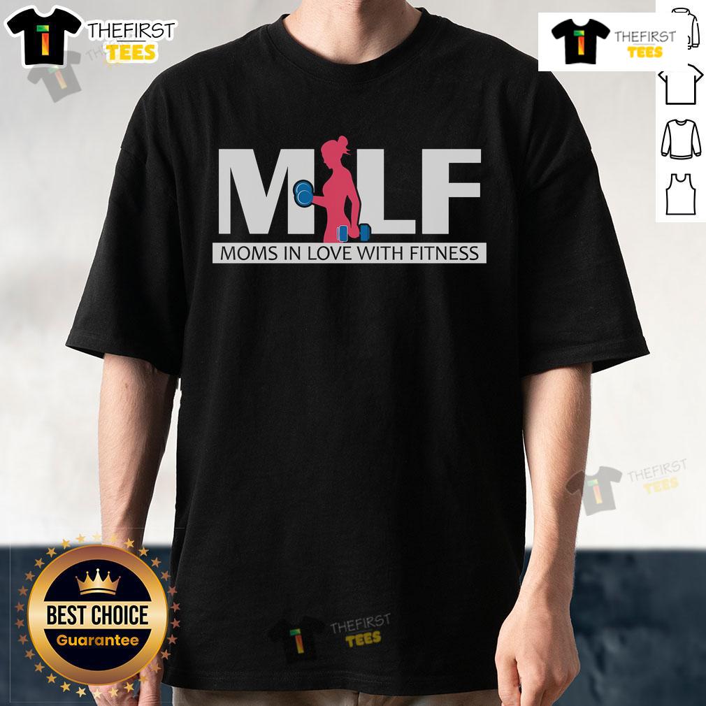 Funny Milf Moms In Love With Fitness T Shirt Funny Milf Moms In Love With Fitness T-Shirt featuring playful graphics and vibrant colors for active moms.