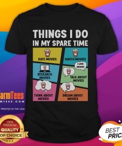Alt Text: Funny Movie Lover T-Shirt featuring a humorous design for film enthusiasts and cinema lovers.