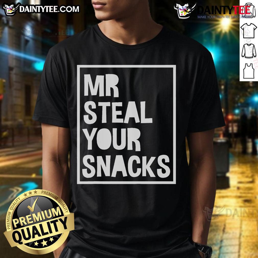 Funny Mr Steal Your Snacks Hungry Boy Yummy T Shirt Funny Mr Steal Your Snacks Hungry Boy Yummy T-Shirt featuring a playful design of a boy stealing snacks.